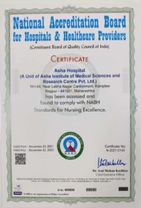 Asha Hospital - NABH Nursing Excellence Certification.